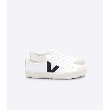 White/Black Women's Veja NOVA CANVAS Shoes | AU 531WNB